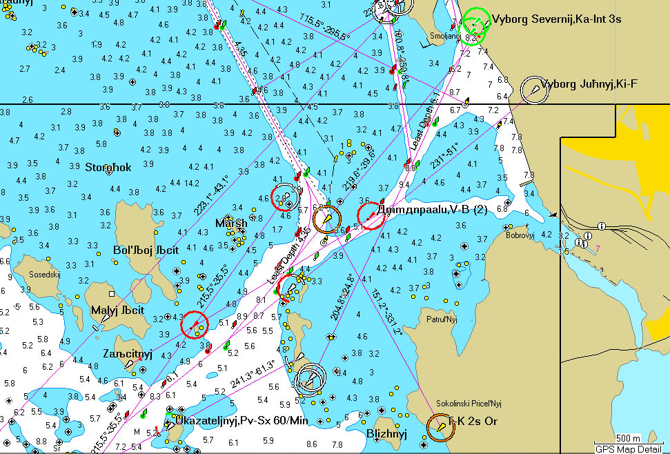 Карта глубин выборгского залива подробная ленинградской области